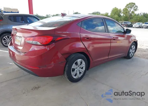 2016 Hyundai Elantra Se from USA, damaged, VIN 5NPDH4AE8GH751114